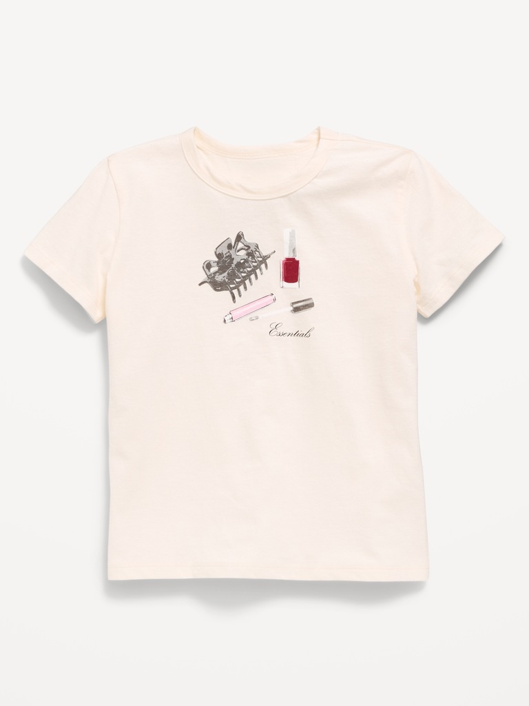 T-shirt à manches courtes à imprimé pour fille