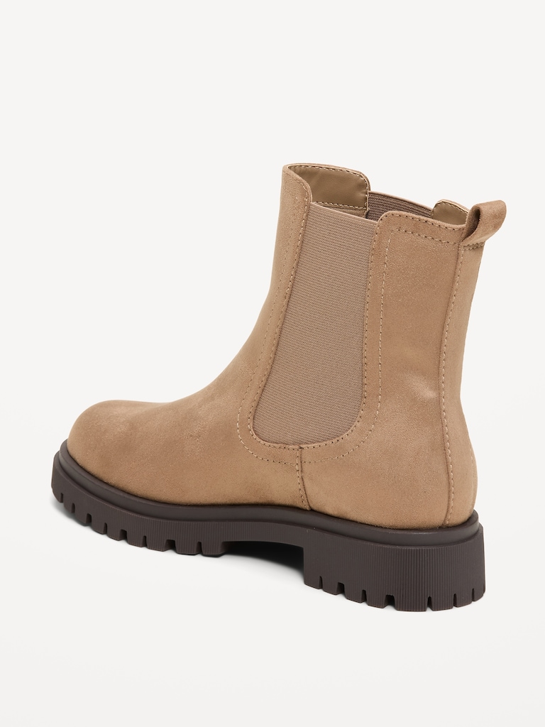 Faux-Suede Chelsea Boots for Women