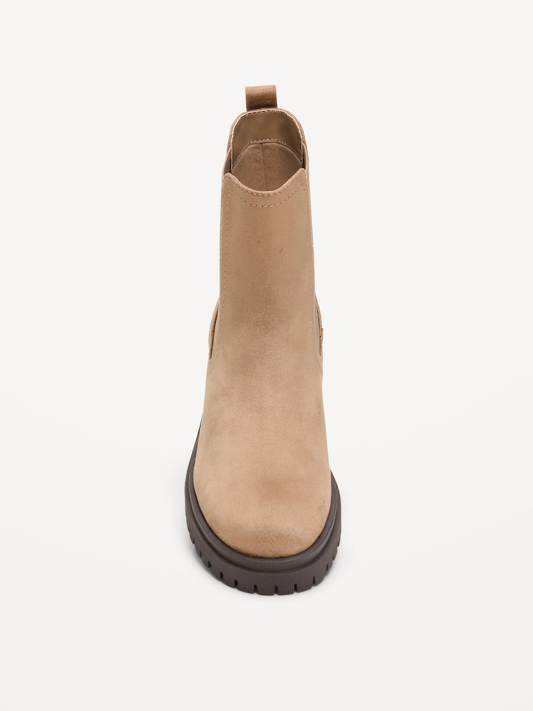 Faux-Suede Chelsea Boots for Women