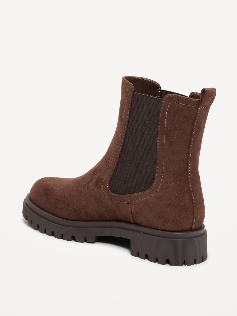 Faux-Suede Chelsea Boots for Women