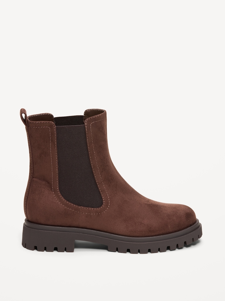 Faux-Suede Chelsea Boots for Women