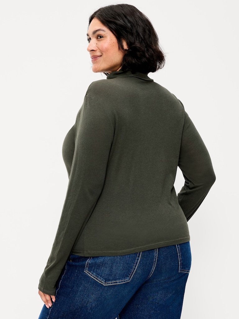 Slim-Fit Ribbed Turtleneck