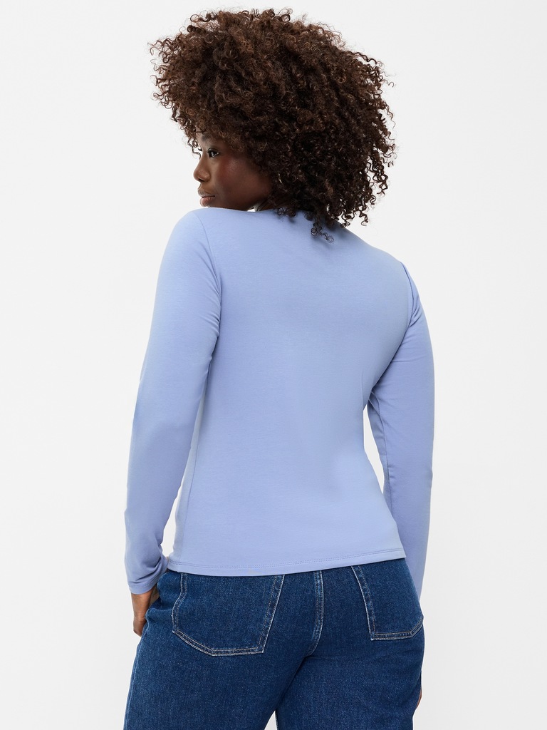 Hug Double-Layer Crew-Neck Long-Sleeve Top