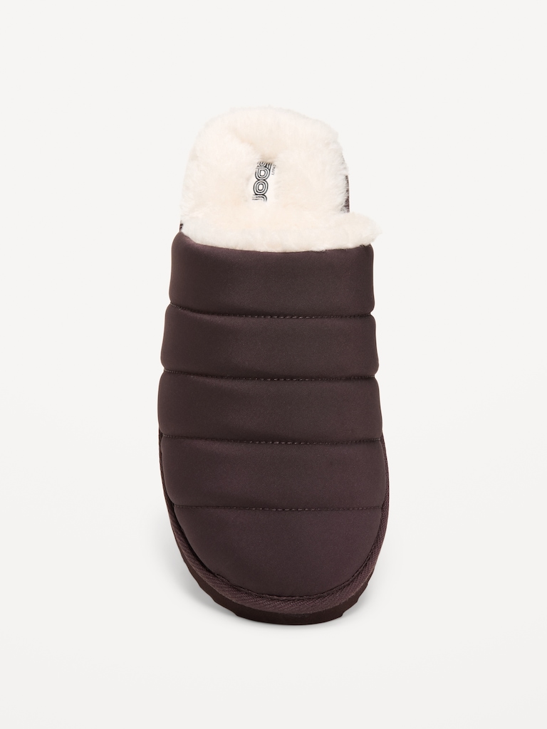 Puffer Sherpa Slippers for Women