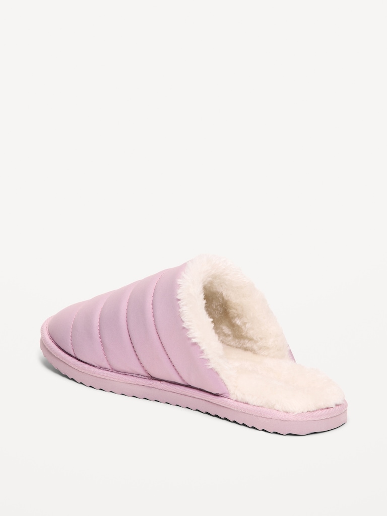 Puffer Sherpa Slippers for Women
