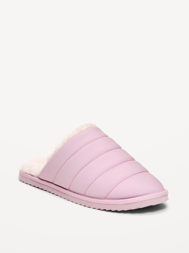 Puffer Sherpa Slippers for Women