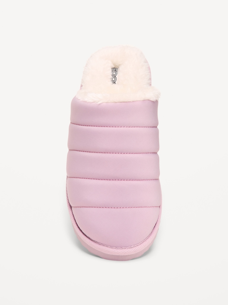 Puffer Sherpa Slippers for Women
