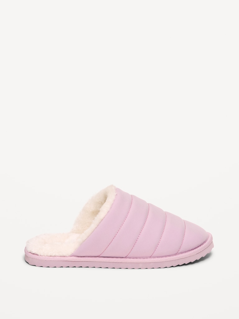 Puffer Sherpa Slippers for Women