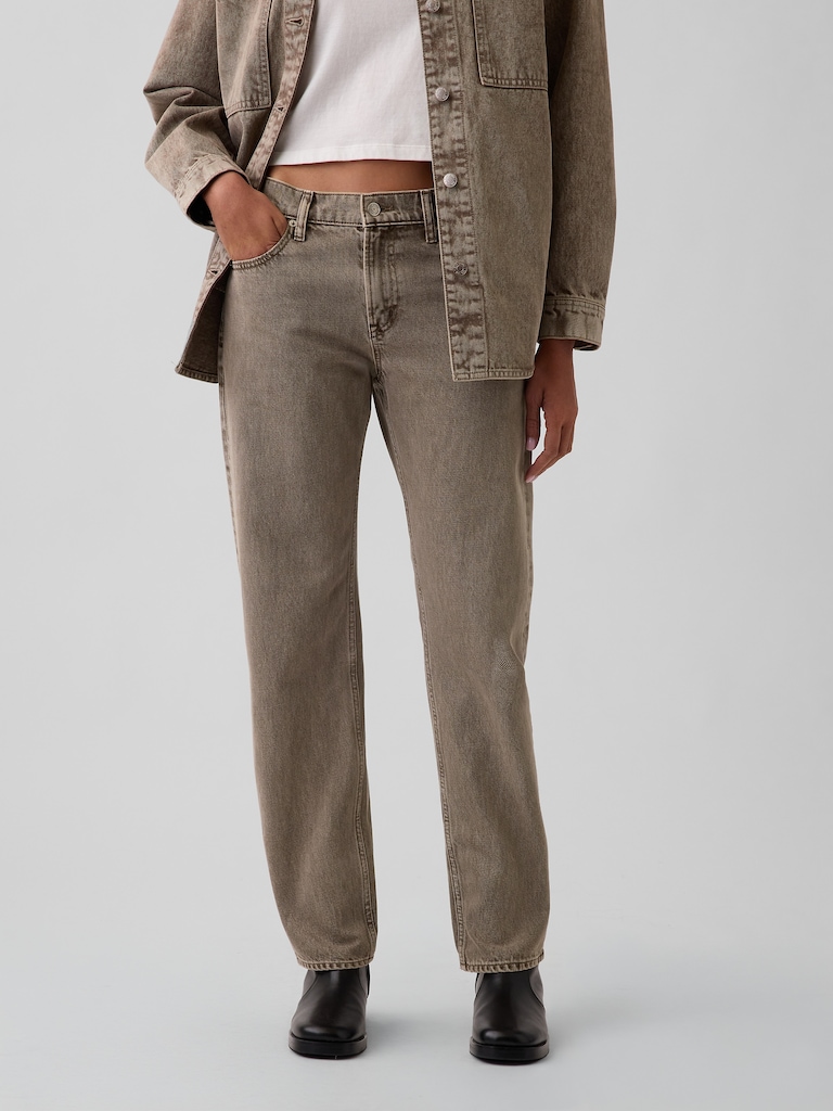 Mid Rise Straight Taper Jeans