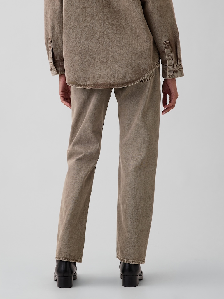 Mid Rise Straight Taper Jeans