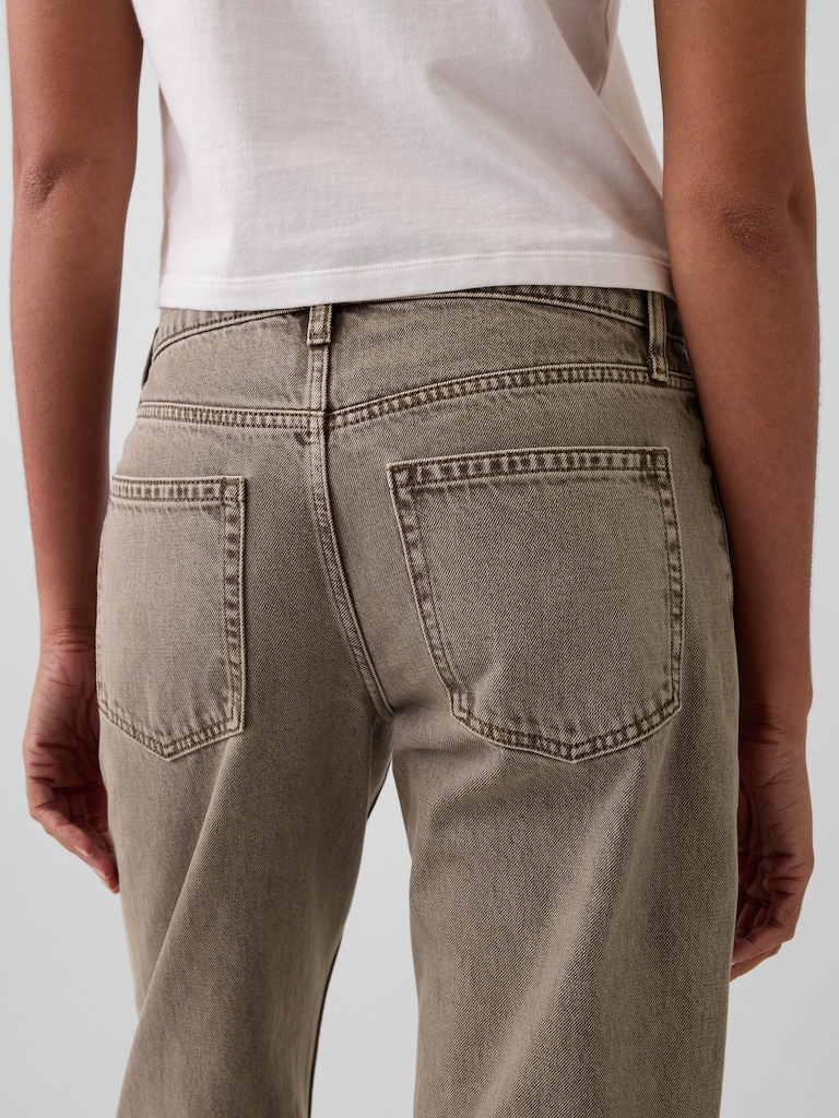 Mid Rise Straight Taper Jeans