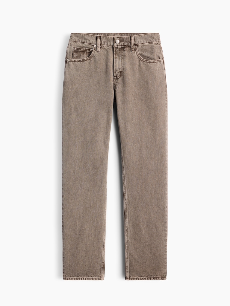 Mid Rise Straight Taper Jeans