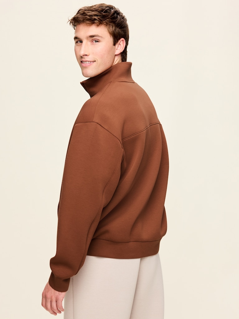 Bounce Fleece Oversized Half-Zip Pullover Sweatshirt