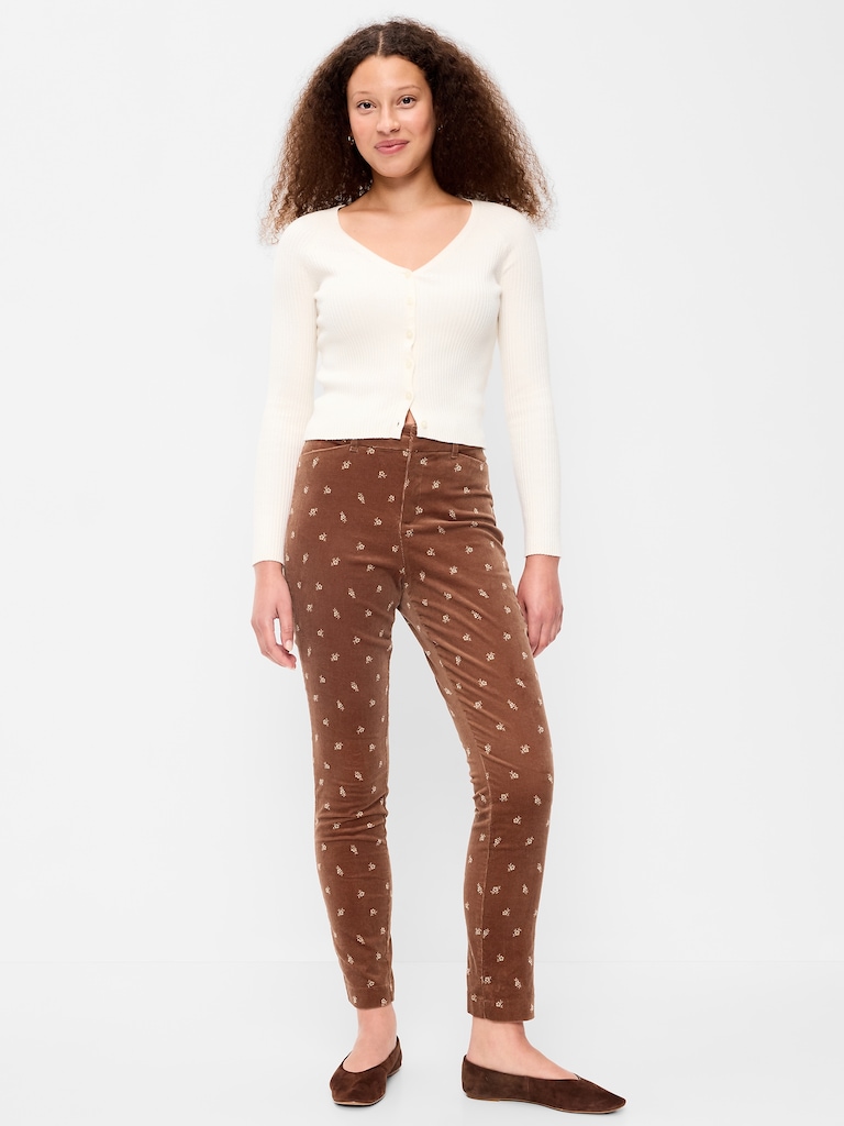 High-Waisted Pixie Skinny Ankle Pants