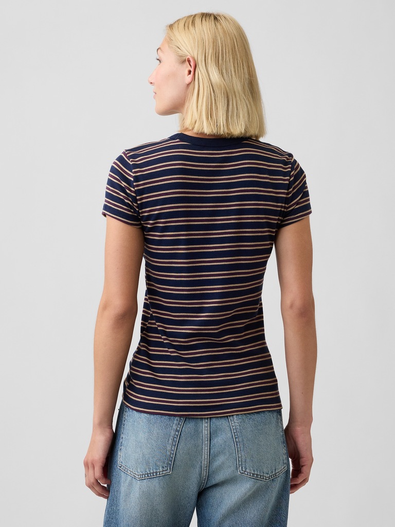 Ribbed Crewneck T-Shirt