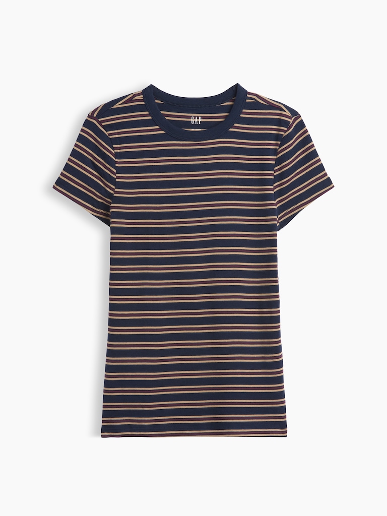 Ribbed Crewneck T-Shirt
