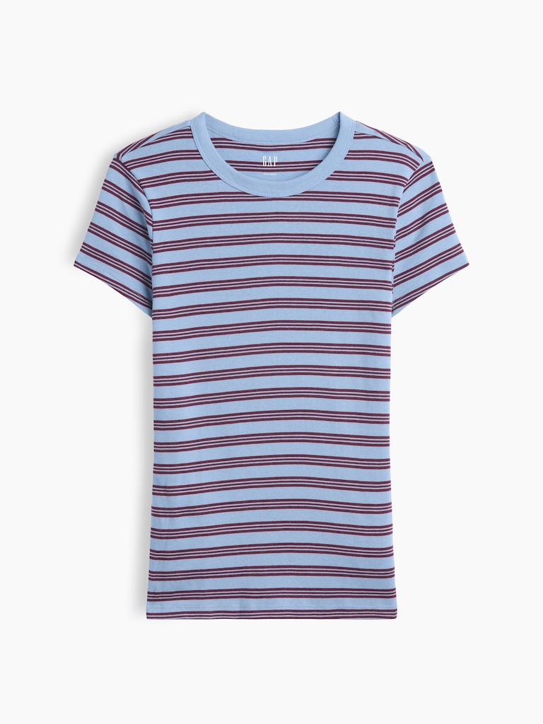Ribbed Crewneck T-Shirt