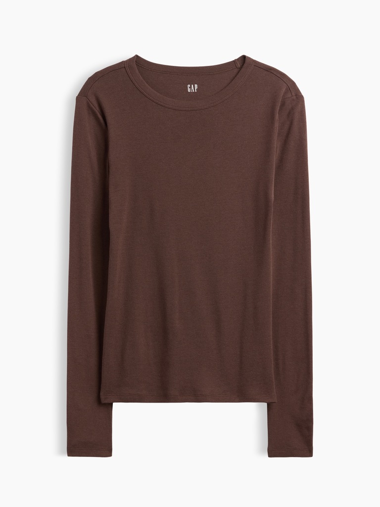 Modern Ribbed Crewneck T-Shirt
