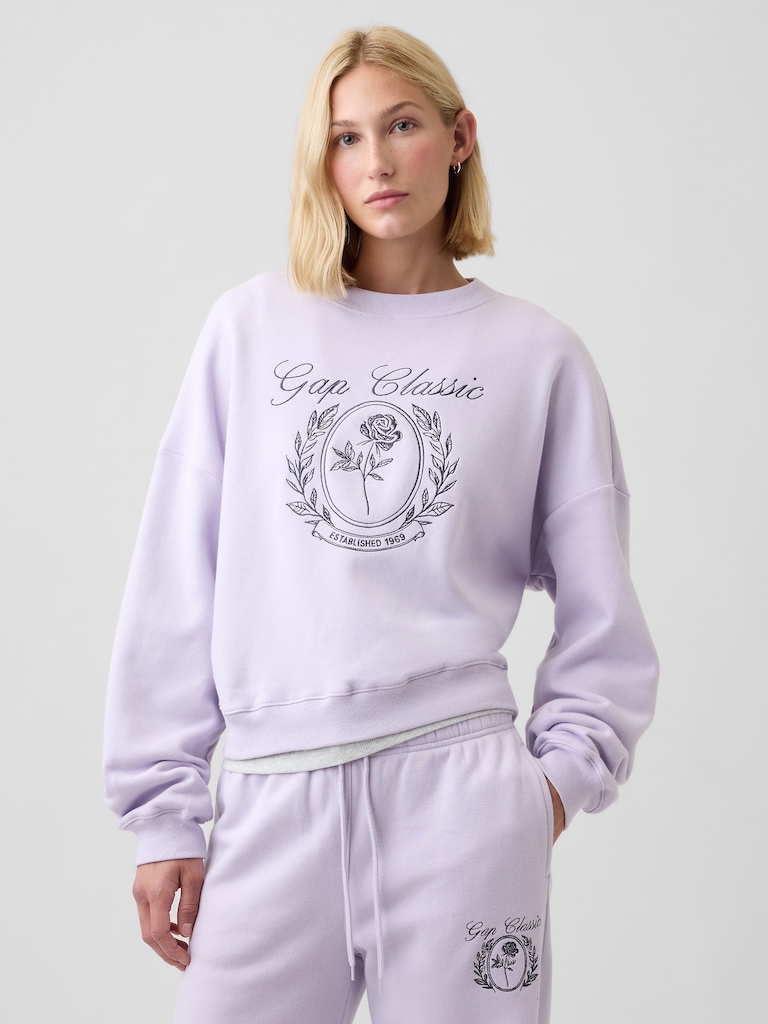 Relaxed Wedge Crewneck Sweatshirt