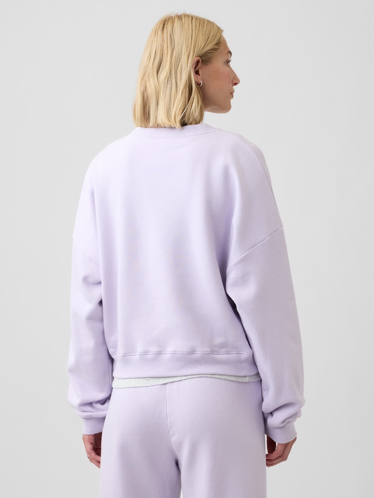 Relaxed Wedge Crewneck Sweatshirt