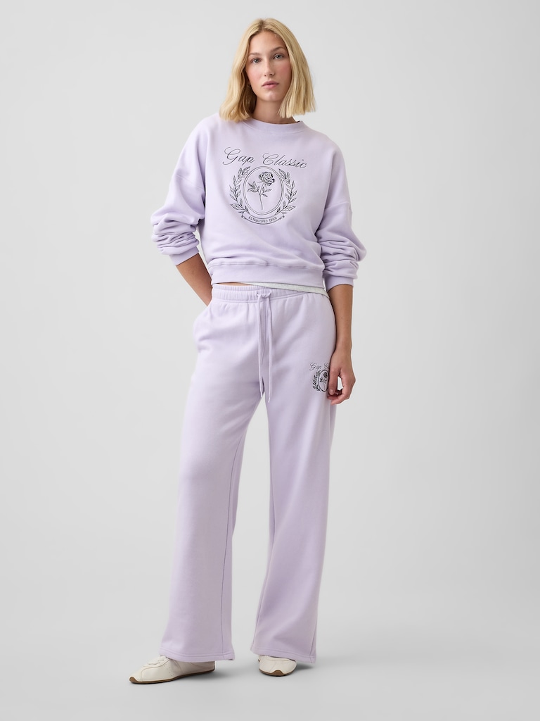 Relaxed Wedge Crewneck Sweatshirt