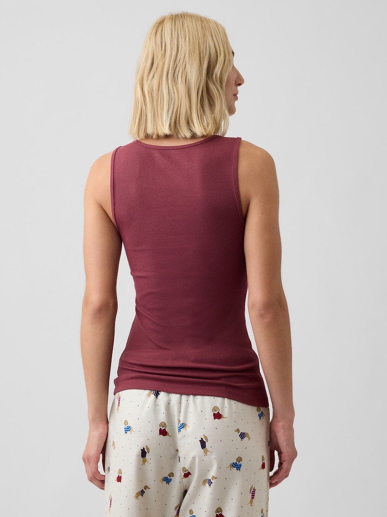 Gap Logo Ribbed Tank Top