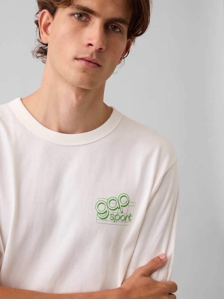 Heavyweight Relaxed Sport Logo T-Shirt