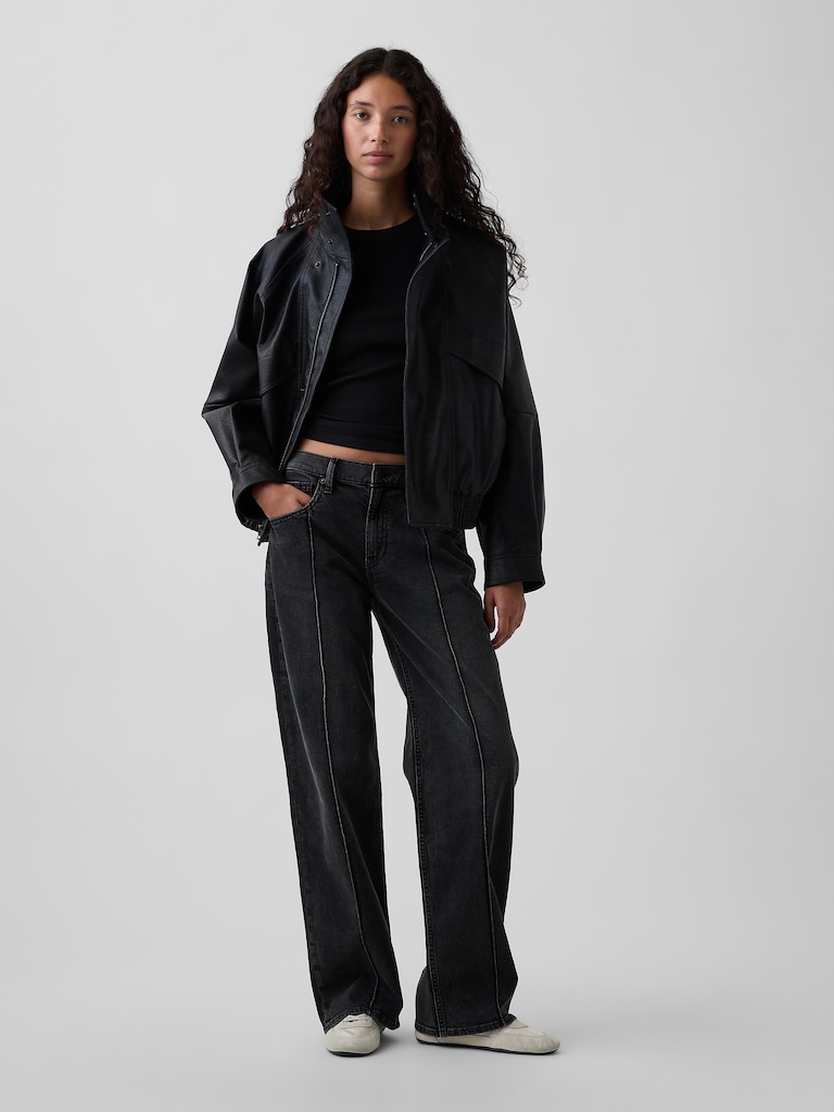 Low Rise '90s Loose Jeans