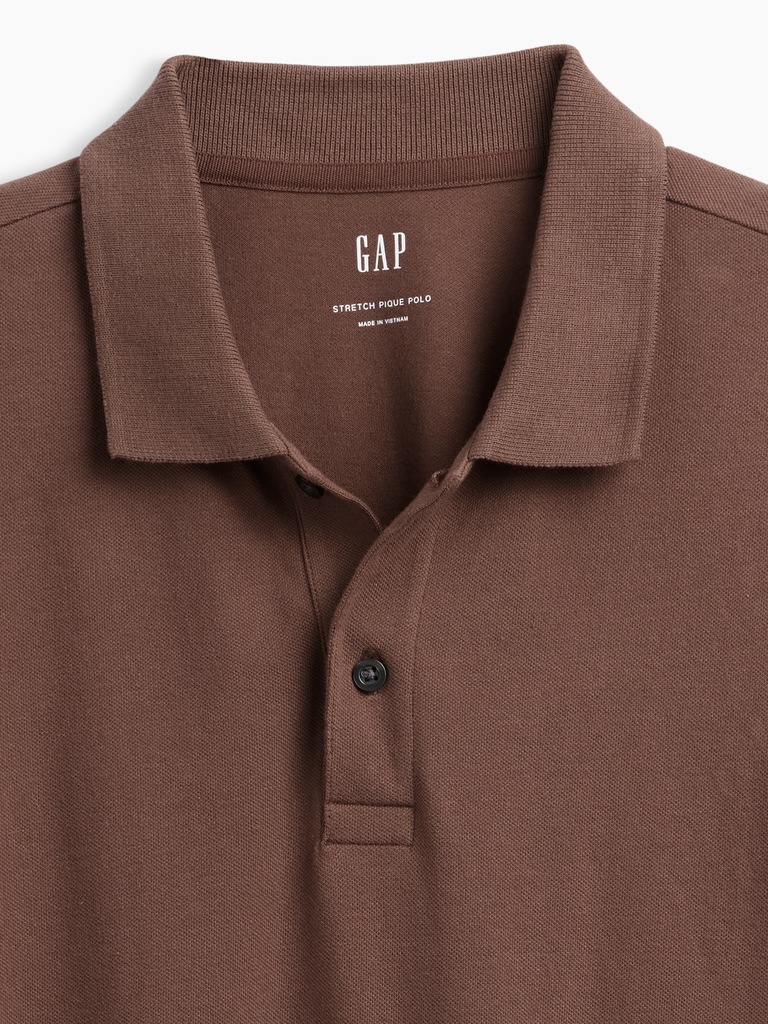 Stretch Pique Polo Shirt
