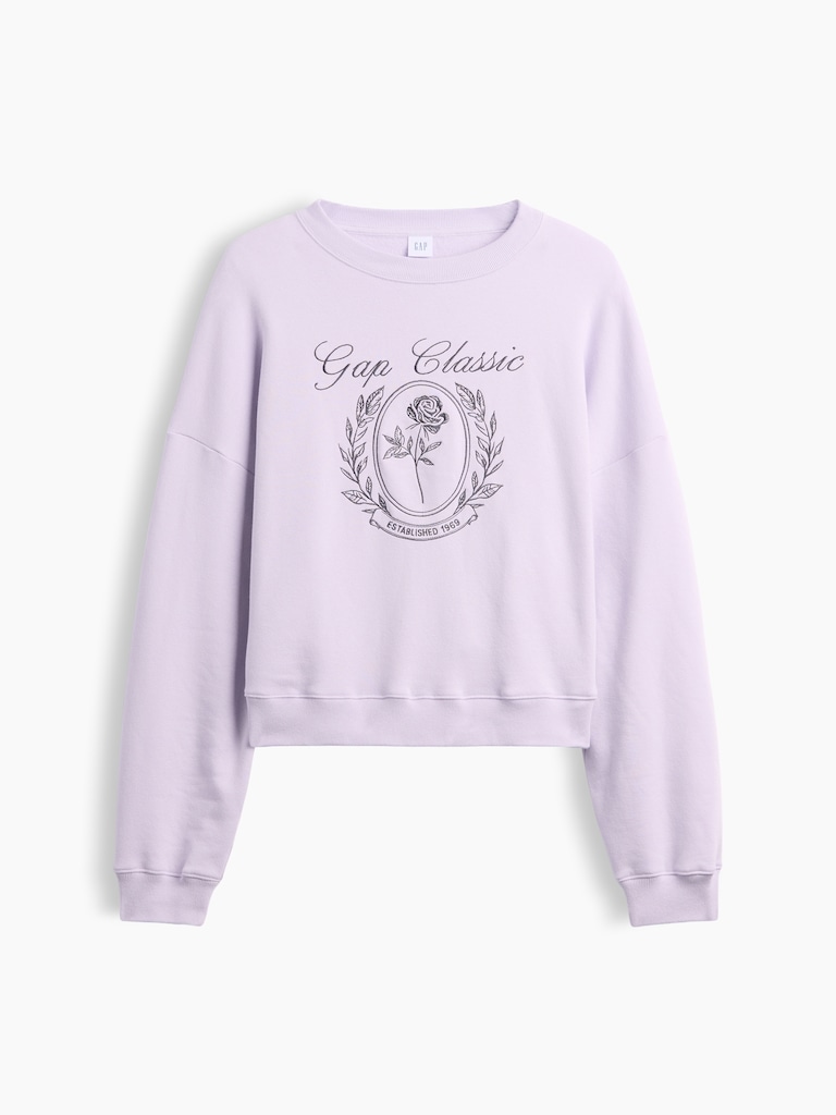 Relaxed Wedge Crewneck Sweatshirt