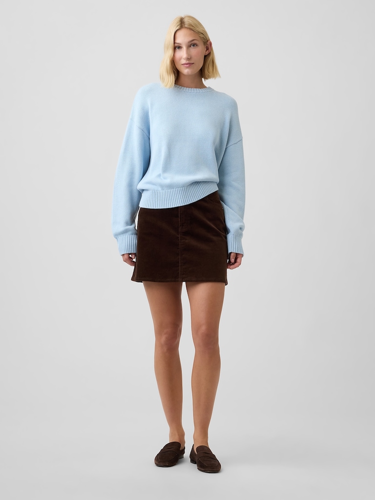Relaxed Stripe Crewneck Sweater