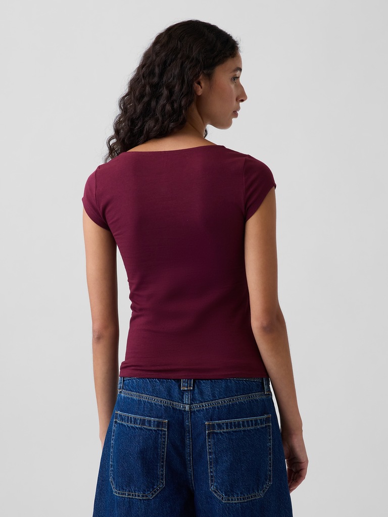 CloseKnit Jersey V-Neck T-Shirt