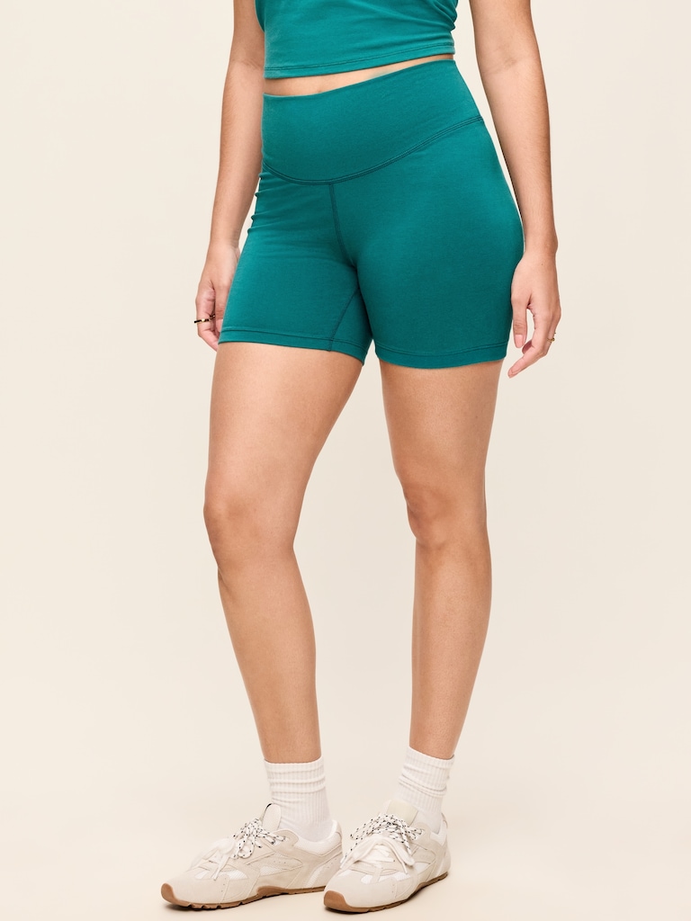 High-Waisted PowerChill Biker Shorts -- 5-inch inseam