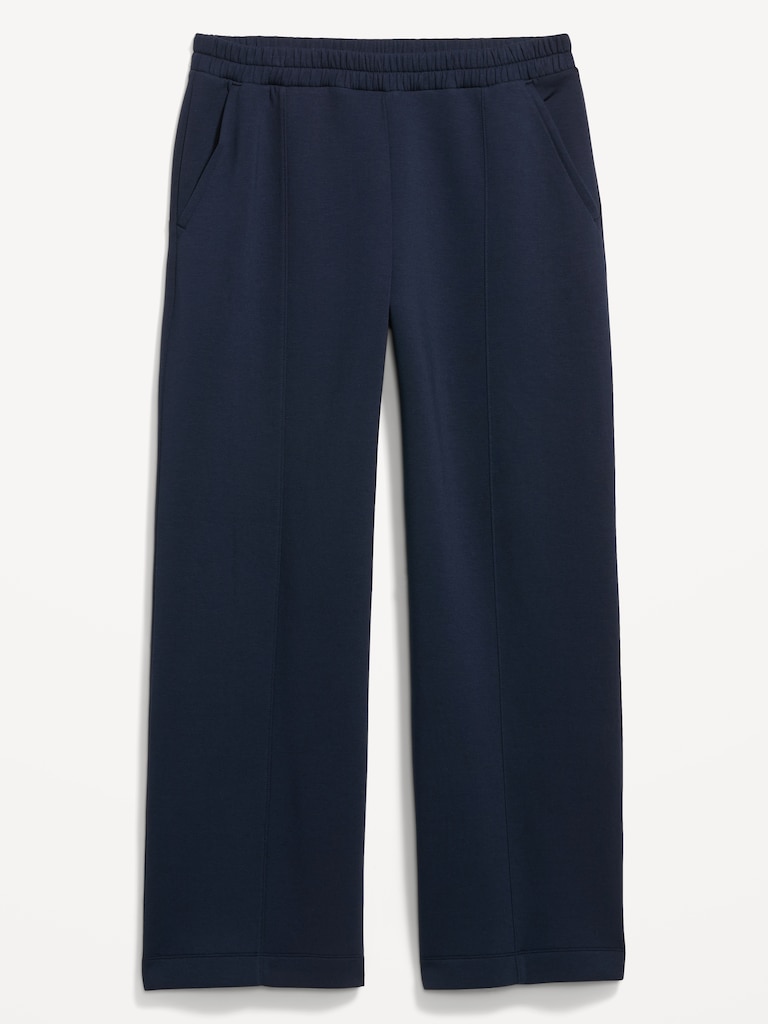 High-Waisted Bounce Fleece Wide-Leg Sweatpants