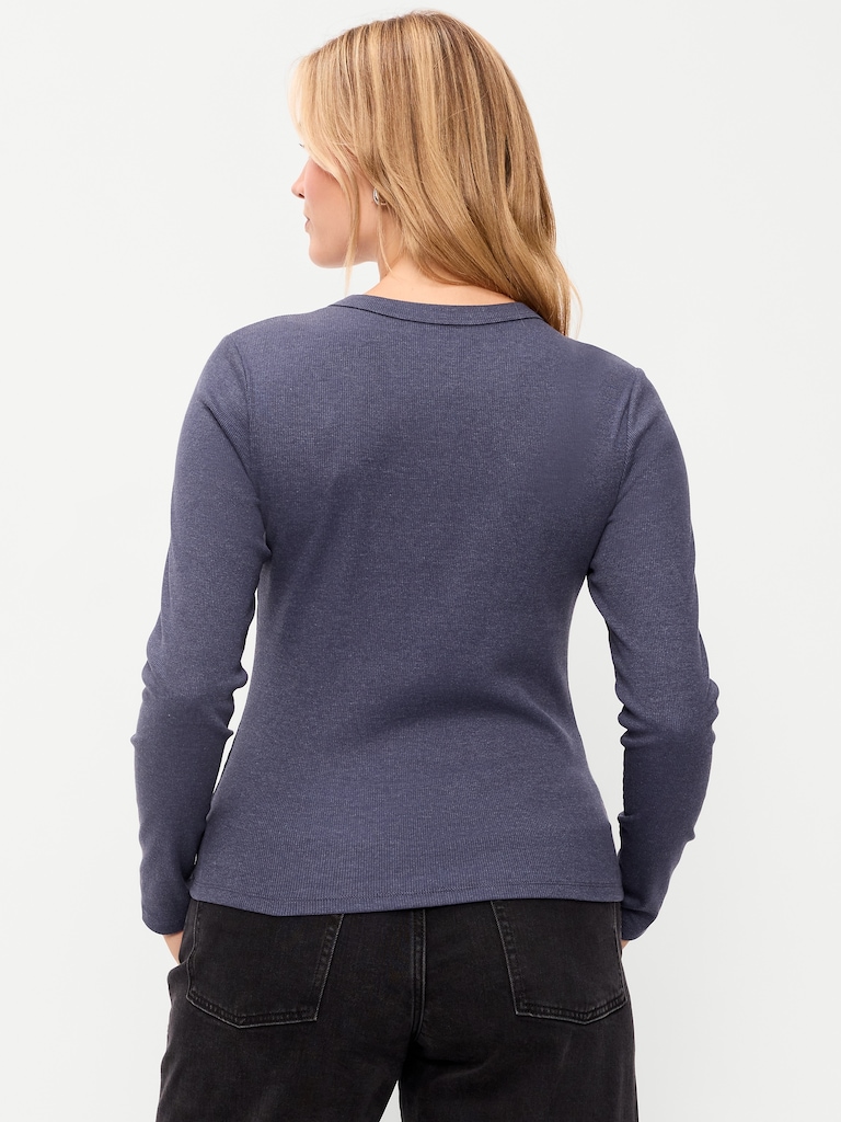 Snug Long-Sleeve Crew-Neck T-Shirt