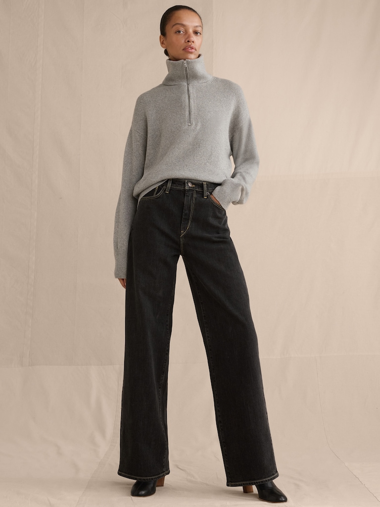 High-Rise Relaxed Wide-Leg Jean