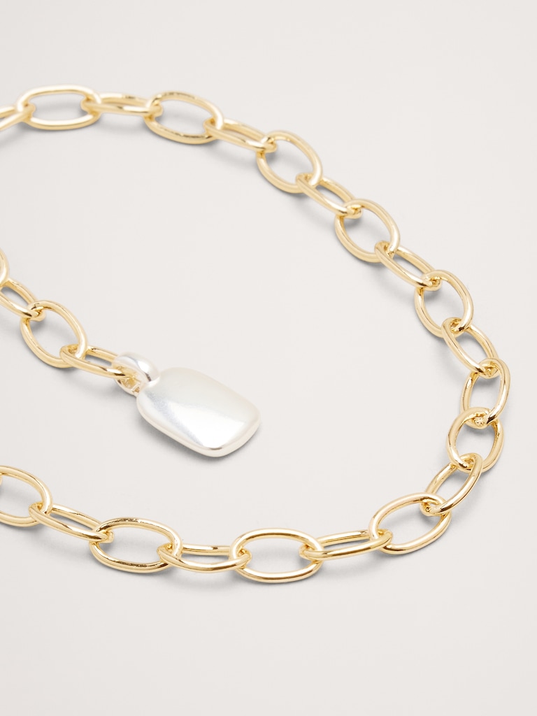 Two-Tone Link Bracelet
