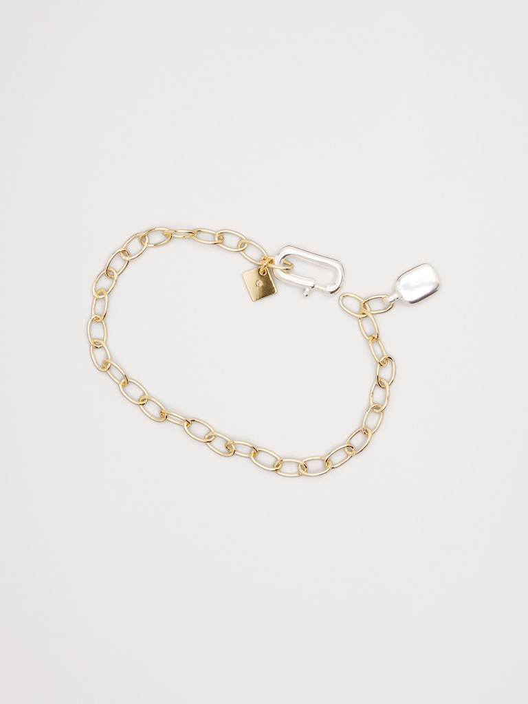 Two-Tone Link Bracelet
