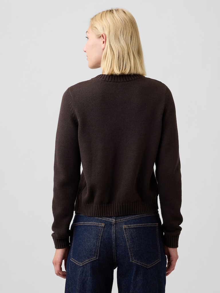 Crewneck Cardigan