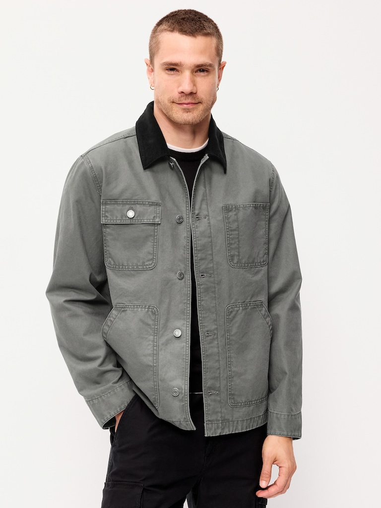 Loose Canvas Workwear Jacket