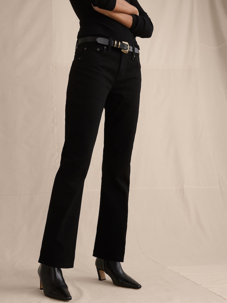 Low-Rise Kick-Straight Jean