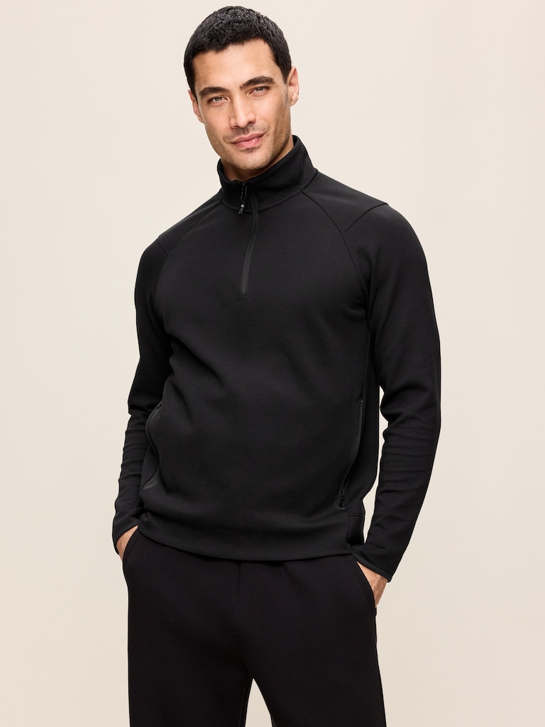 Bounce Fleece Oversized Half-Zip Pullover Sweatshirt