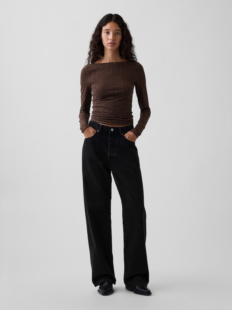 CloseKnit Jersey Scoop-Back T-Shirt