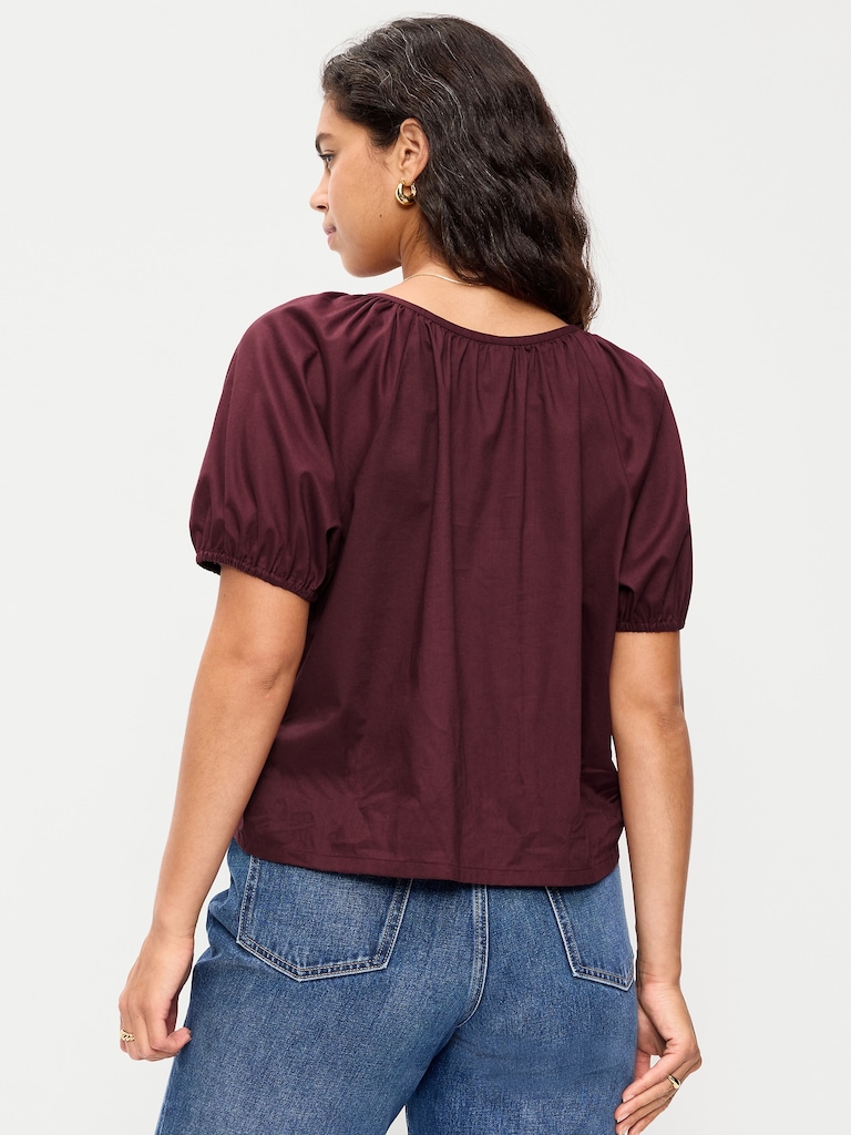 Airy Button-Down Top