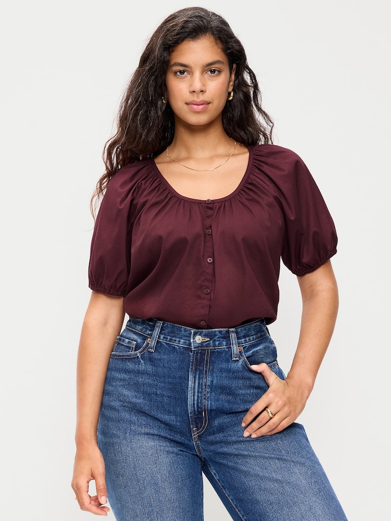 Airy Button-Down Top
