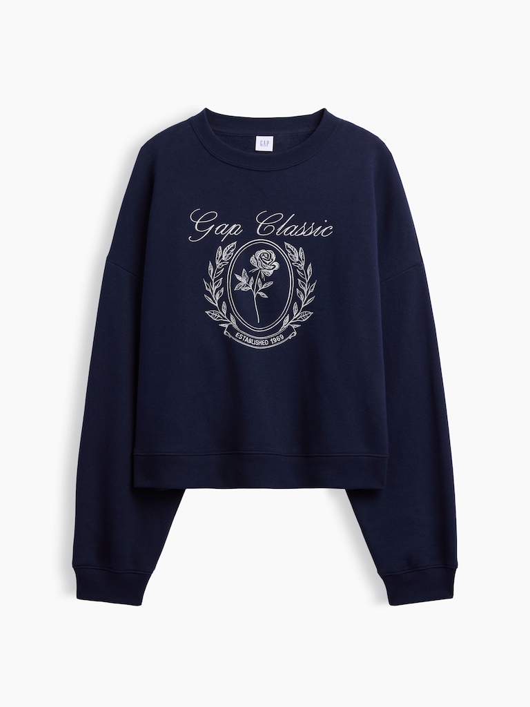 Relaxed Wedge Crewneck Sweatshirt