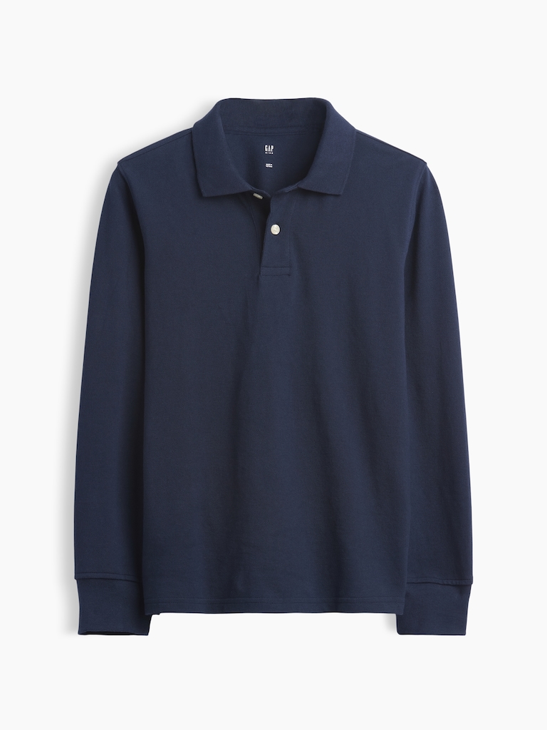 Kids Organic Cotton Uniform Polo Shirt