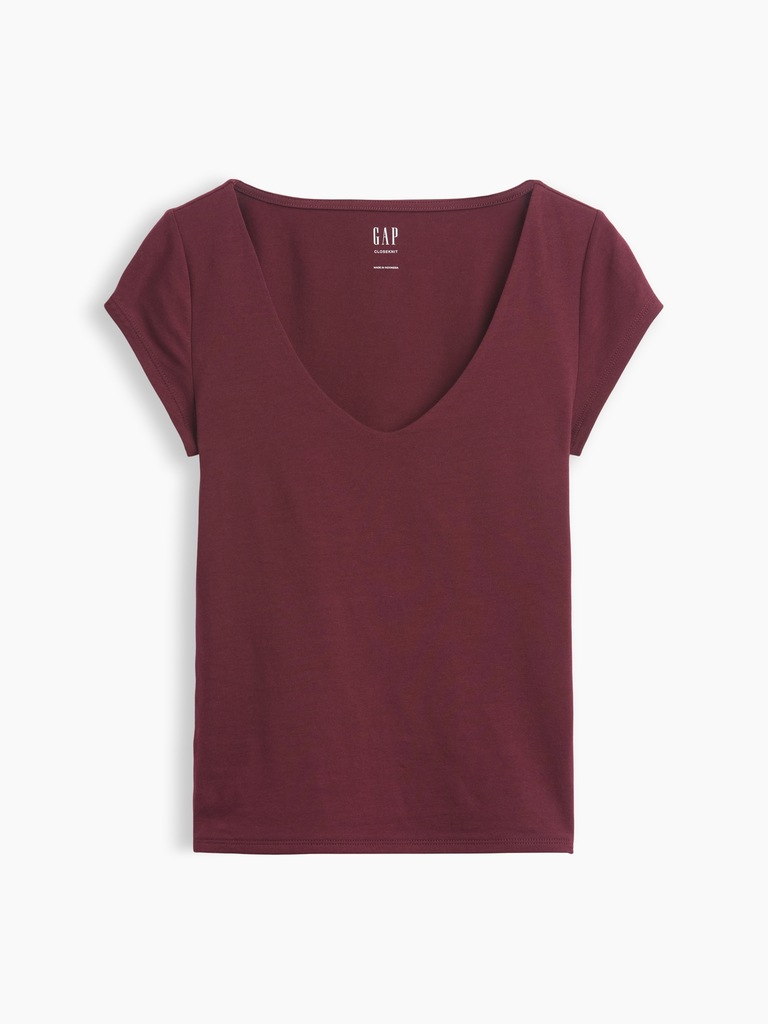 CloseKnit Jersey V-Neck T-Shirt