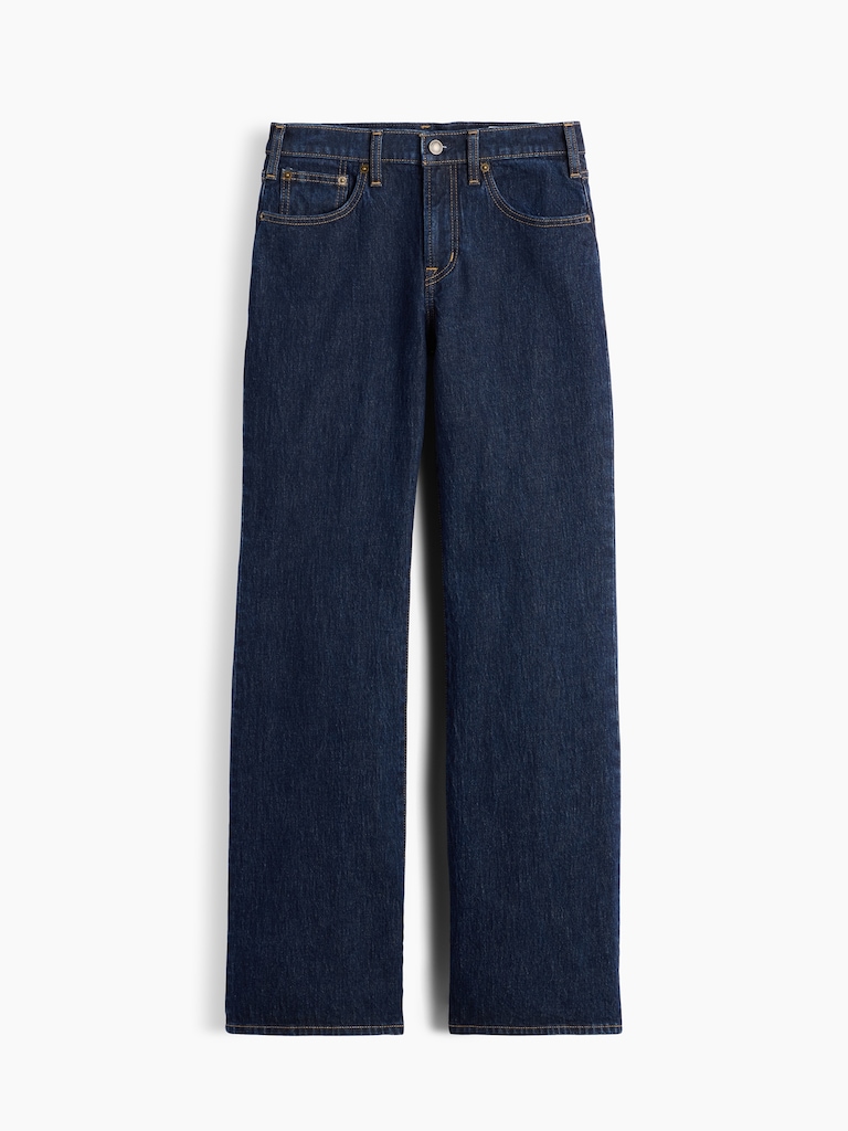 Mid Rise Relaxed Flare Jeans