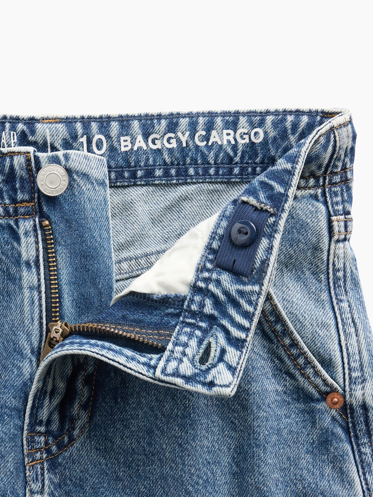 Kids Baggy Cargo Jeans